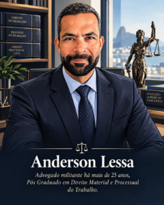 Anderson Lessa, advogado militante há mais de 25 anos, pós-graduado em Direito Material e Processual do Trabalho